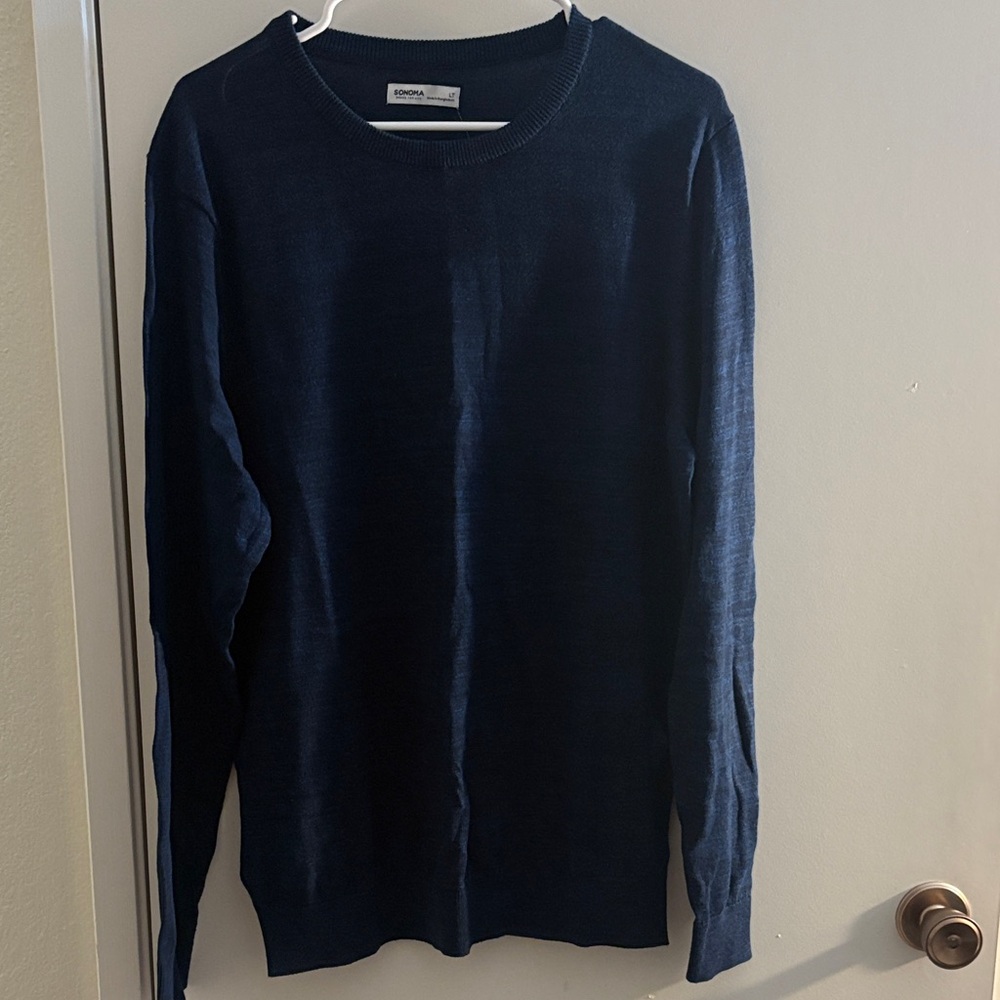 Sonoma Men's Deep Blue Crewneck Sweater